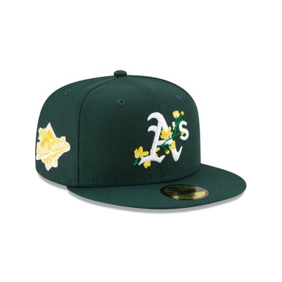 Sapca New Era Oakland Athletics MLB Side Patch Bloom 59FIFTY Fitted - Verzi